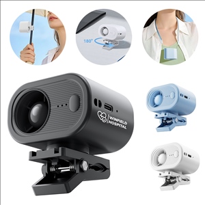 Mini Clip-On Rechargeable Portable Fan with 180° Rotation